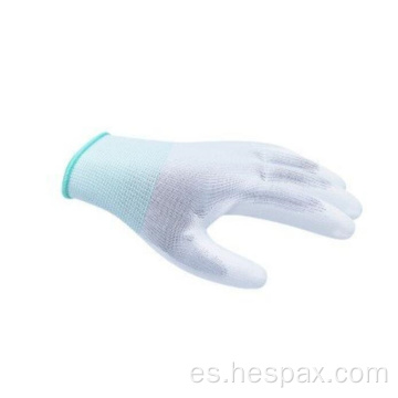 Hespax Nylon 13 Calibre PU Fingertips Guantes al por mayor